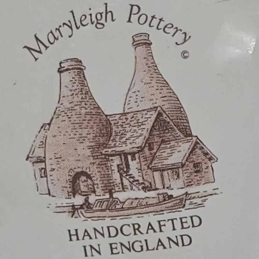 Vintage Maryleigh Pottery cabbage rose Ceramic hanging Planter England